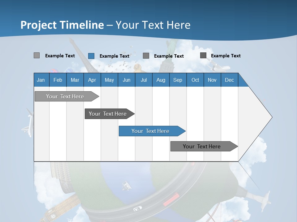 Road Train Great Wall PowerPoint Template