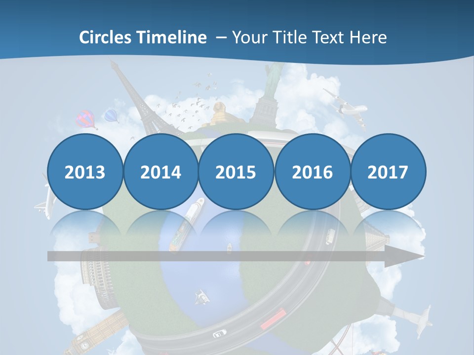 Road Train Great Wall PowerPoint Template