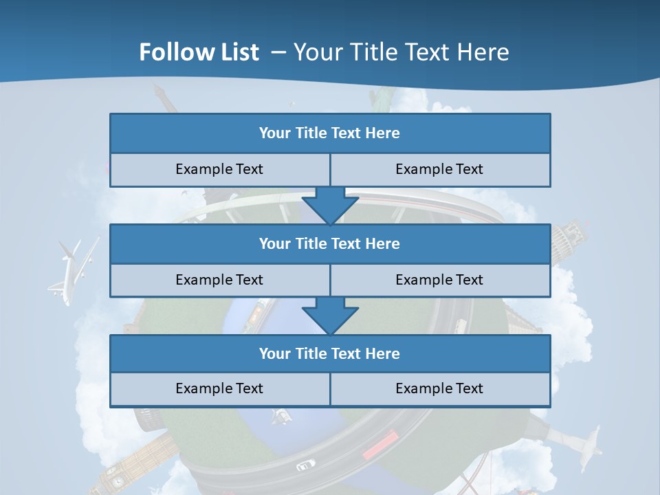 Road Train Great Wall PowerPoint Template