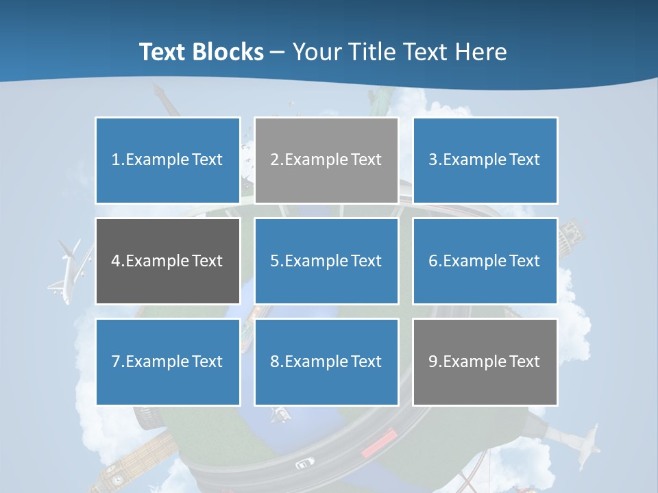 Road Train Great Wall PowerPoint Template