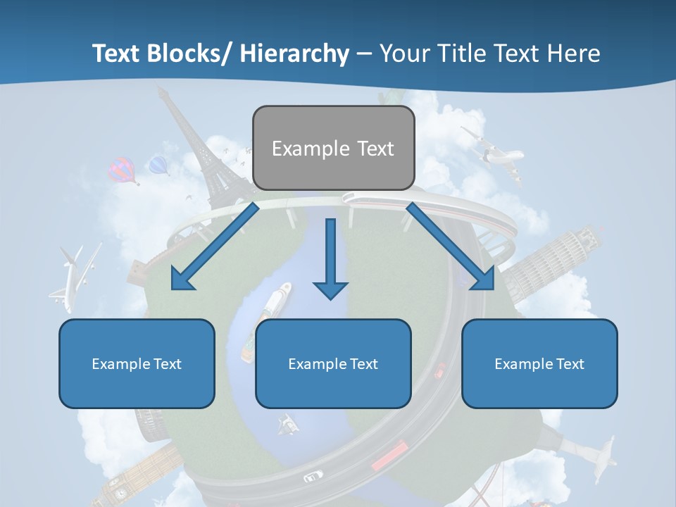 Road Train Great Wall PowerPoint Template