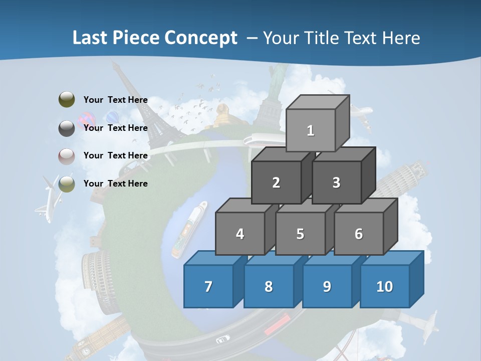 Road Train Great Wall PowerPoint Template