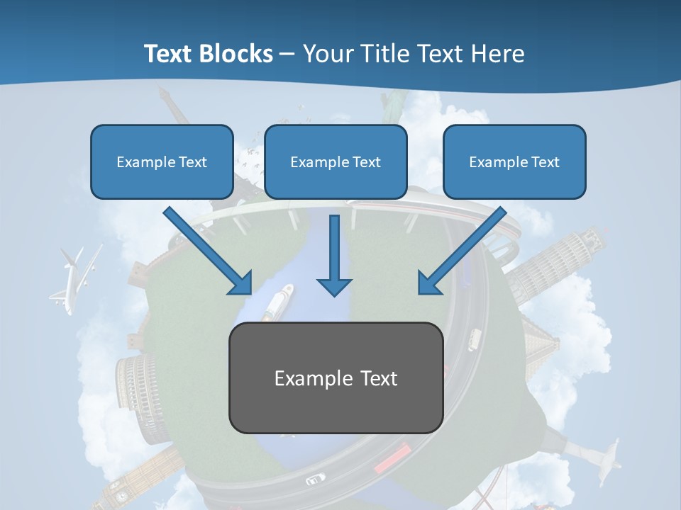 Road Train Great Wall PowerPoint Template