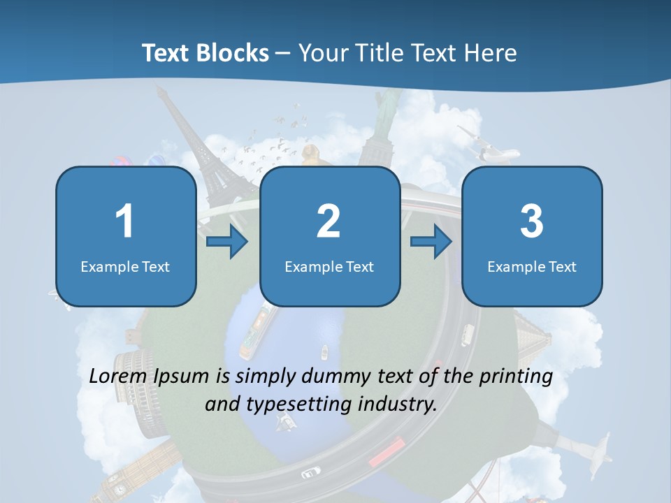 Road Train Great Wall PowerPoint Template