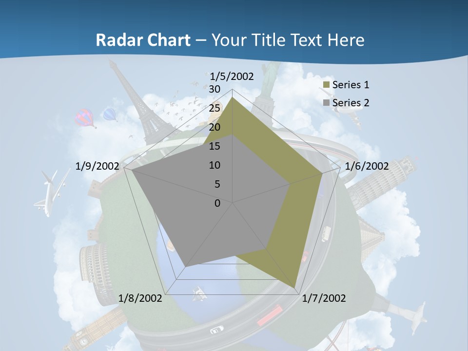 Road Train Great Wall PowerPoint Template