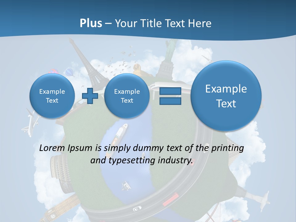 Road Train Great Wall PowerPoint Template