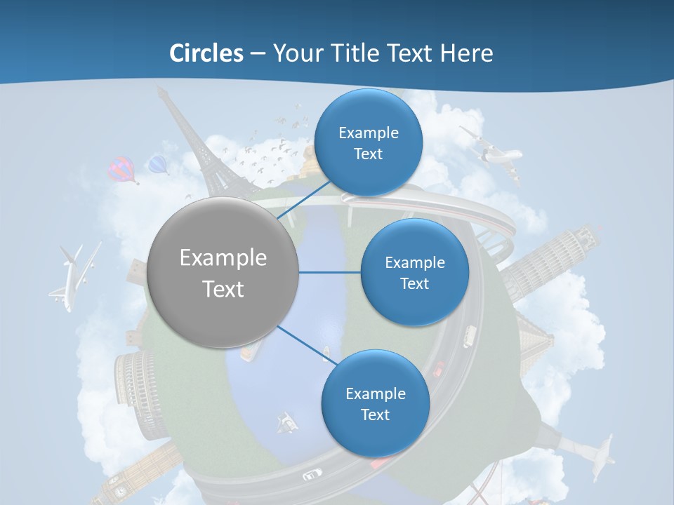 Road Train Great Wall PowerPoint Template