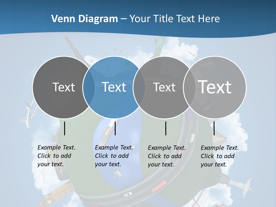 Road Train Great Wall PowerPoint Template