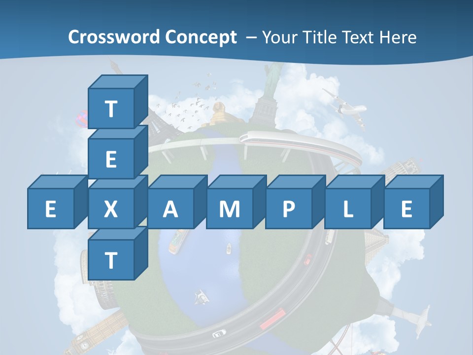 Road Train Great Wall PowerPoint Template