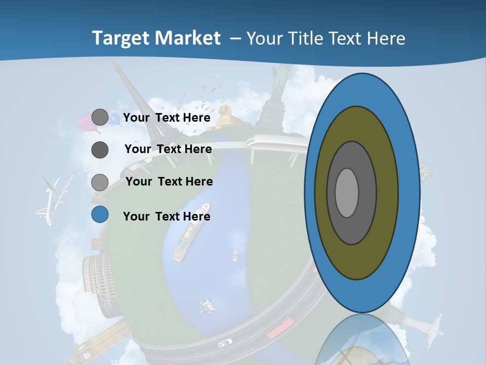 Road Train Great Wall PowerPoint Template