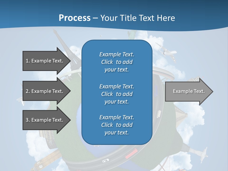Road Train Great Wall PowerPoint Template