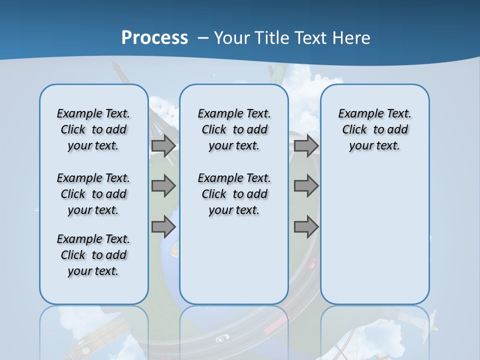 Road Train Great Wall PowerPoint Template