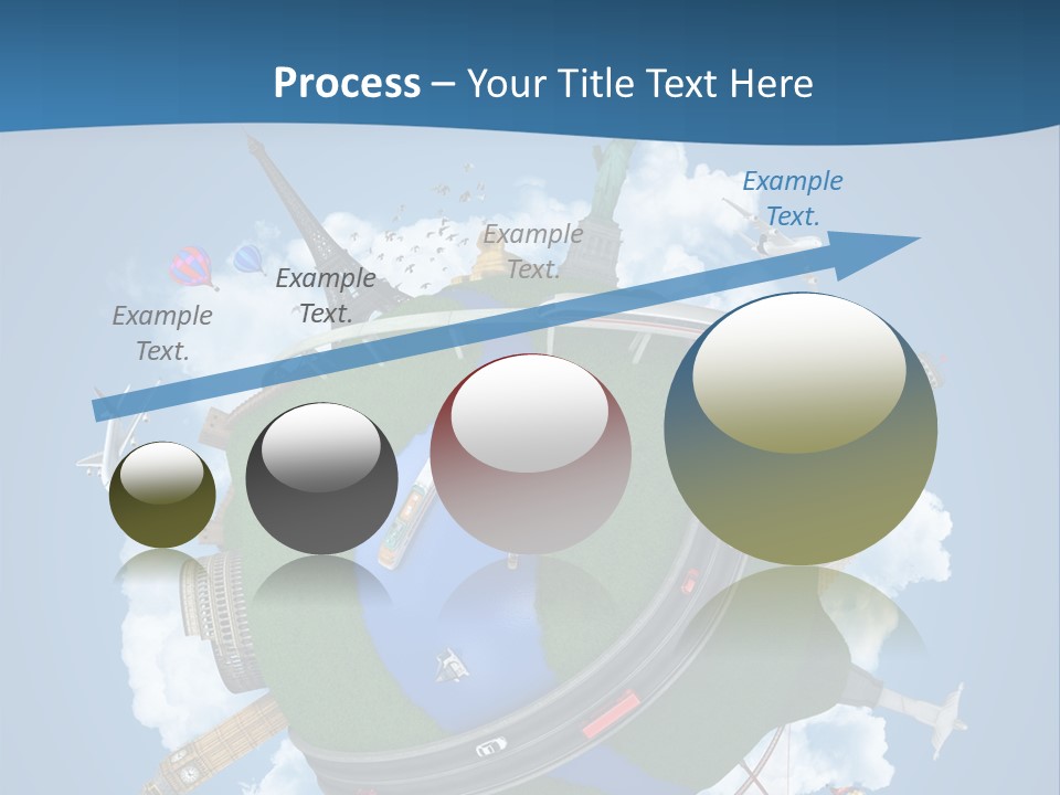 Road Train Great Wall PowerPoint Template