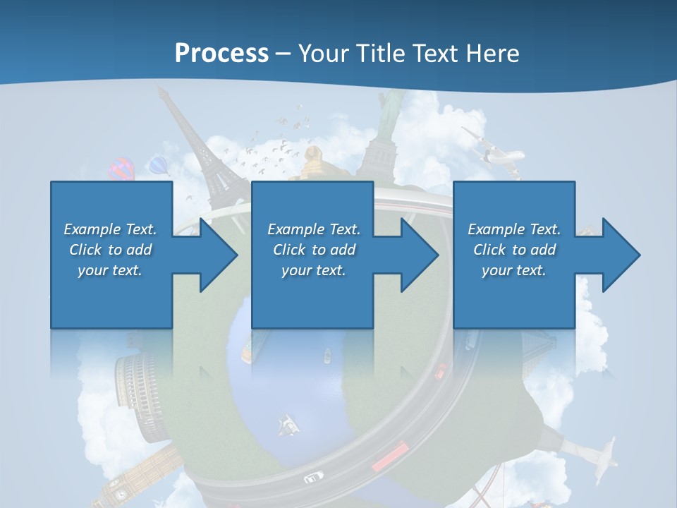 Road Train Great Wall PowerPoint Template