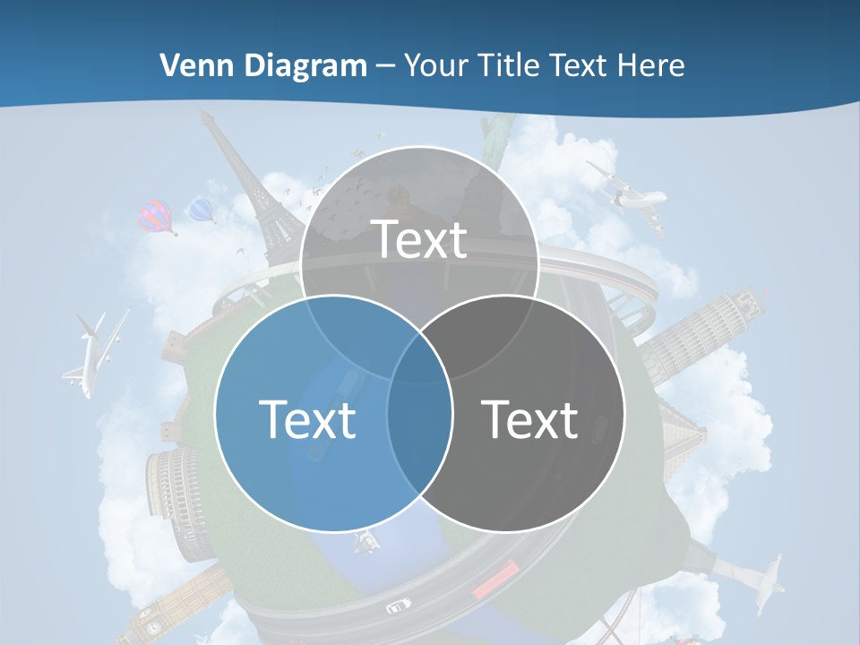 Road Train Great Wall PowerPoint Template