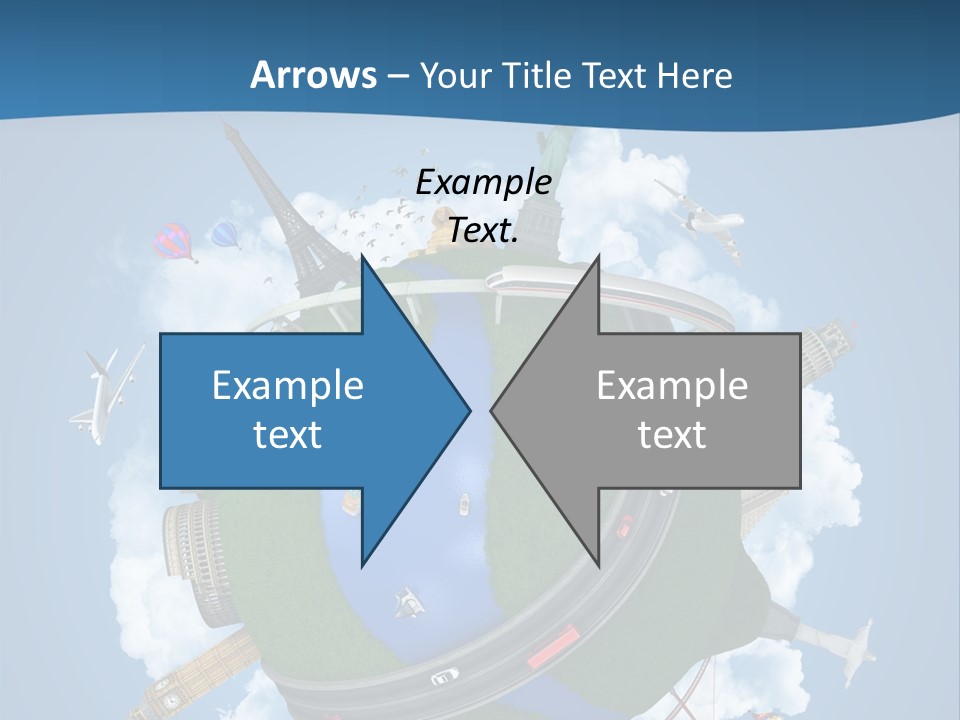 Road Train Great Wall PowerPoint Template