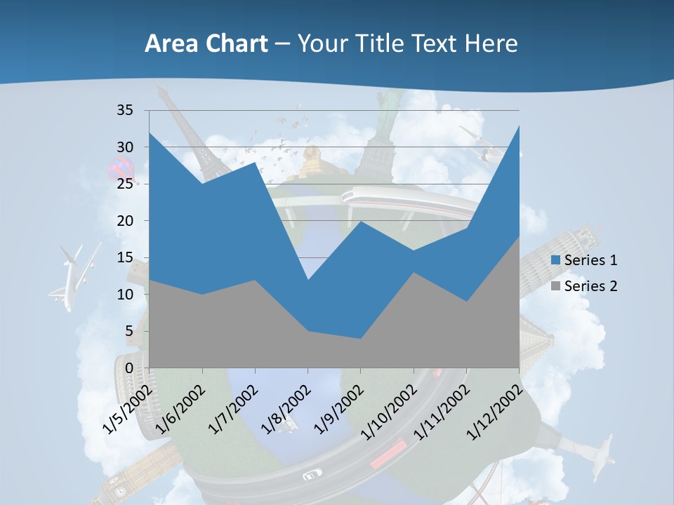 Road Train Great Wall PowerPoint Template