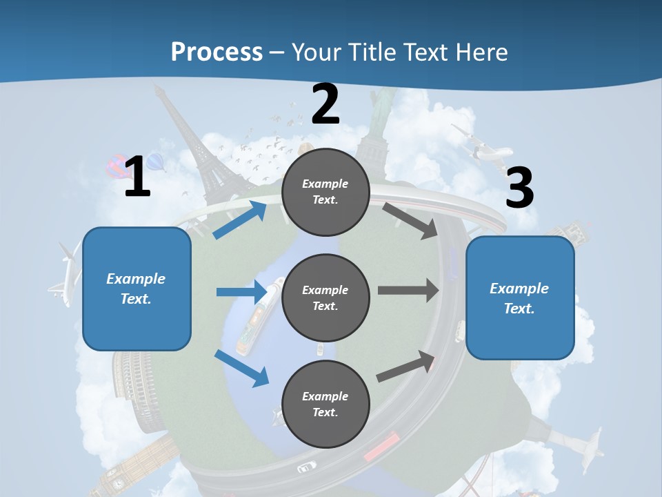Road Train Great Wall PowerPoint Template