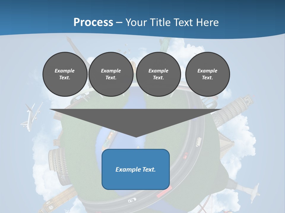 Road Train Great Wall PowerPoint Template