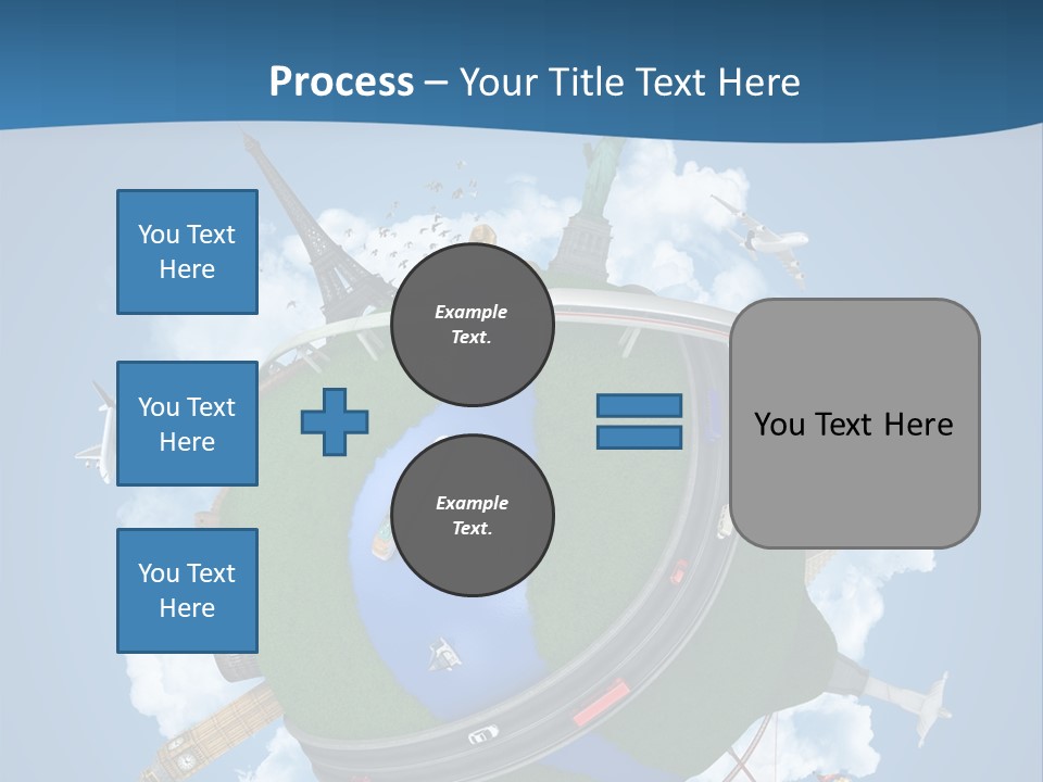 Road Train Great Wall PowerPoint Template