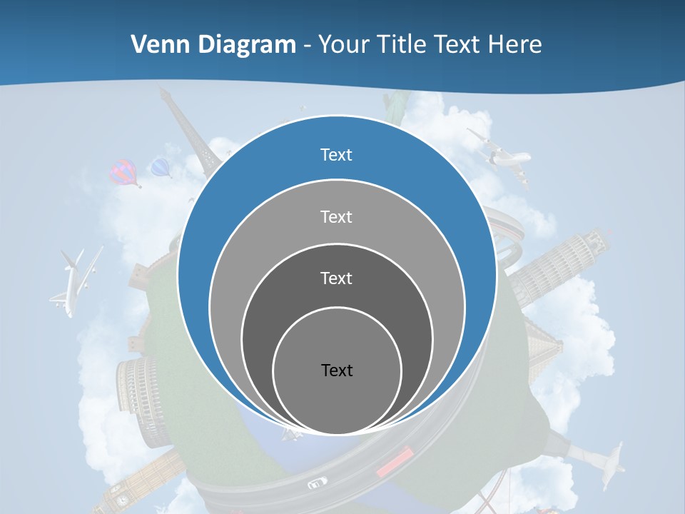 Road Train Great Wall PowerPoint Template