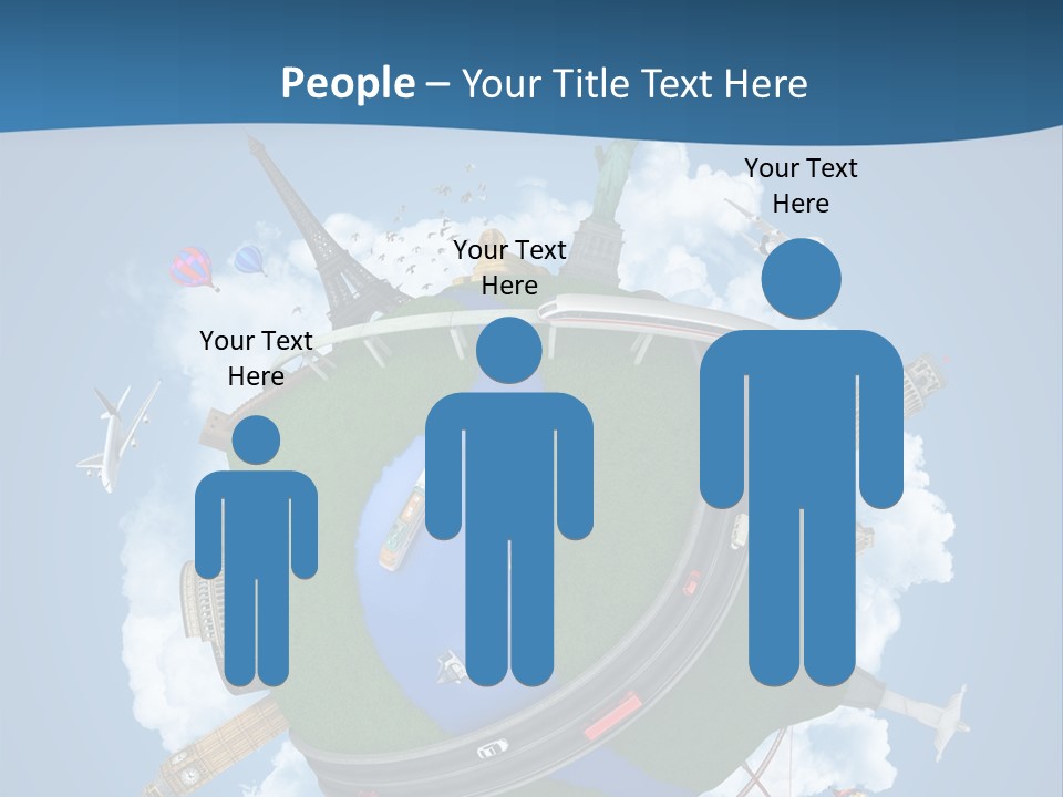 Road Train Great Wall PowerPoint Template