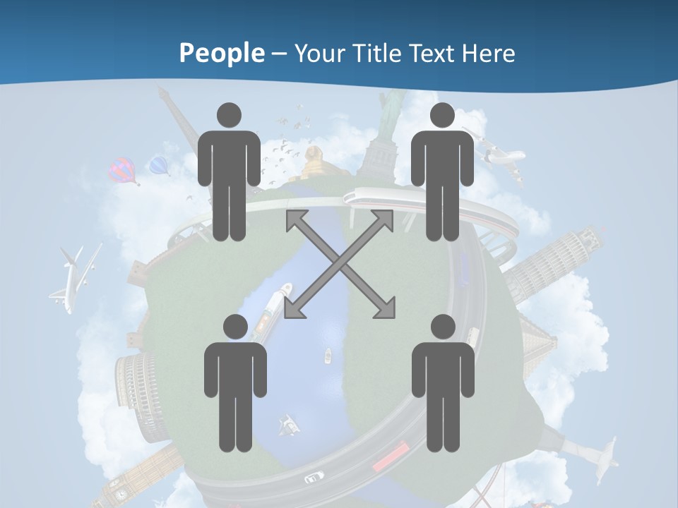 Road Train Great Wall PowerPoint Template