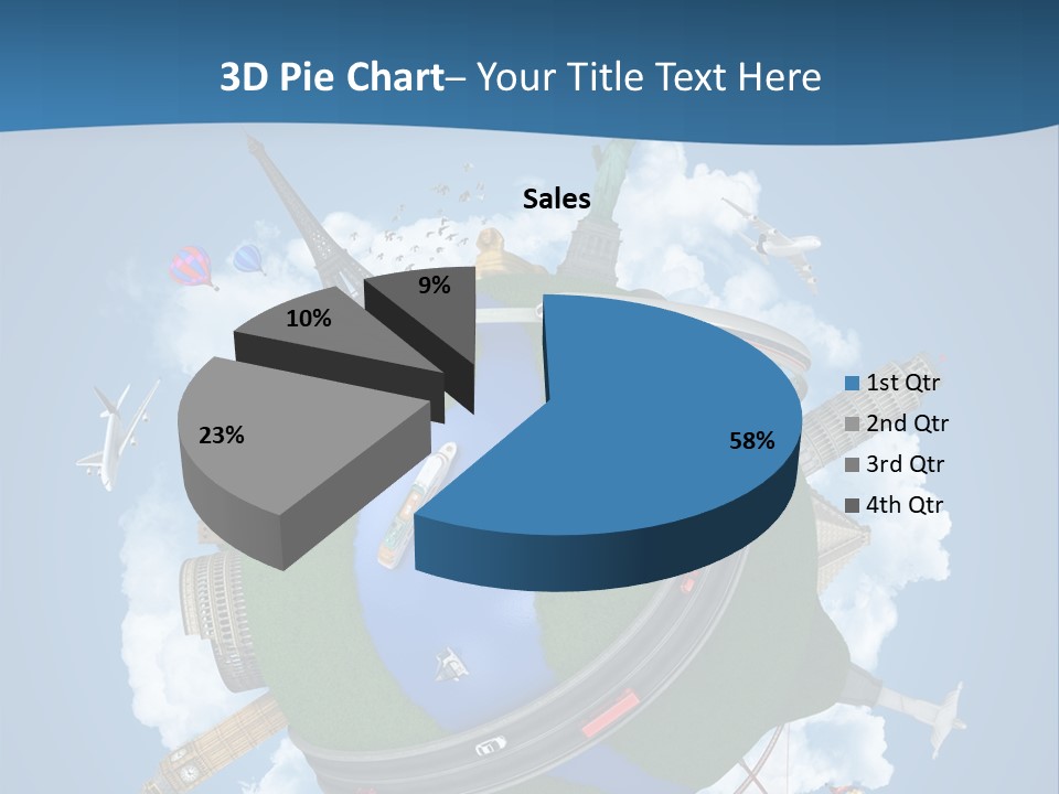 Road Train Great Wall PowerPoint Template