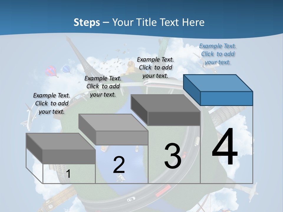 Road Train Great Wall PowerPoint Template