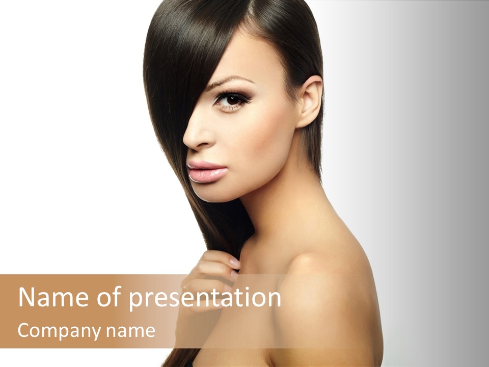 Model Purity Female PowerPoint Template