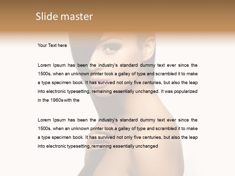 Model Purity Female PowerPoint Template