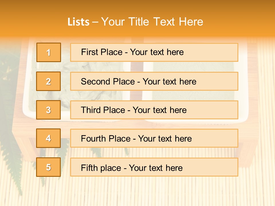 Bowl Wet White PowerPoint Template