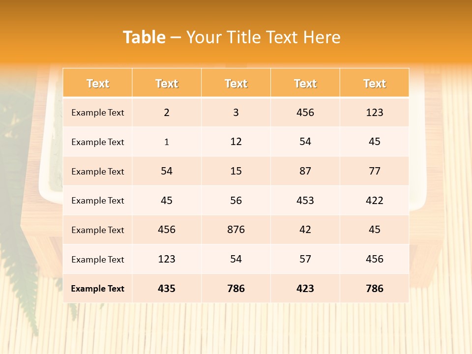 Bowl Wet White PowerPoint Template