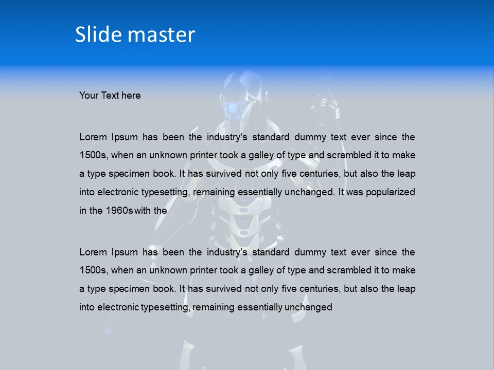 Army Illustration Science PowerPoint Template