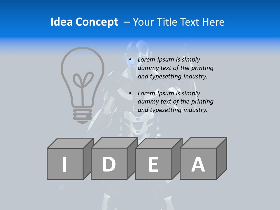 Army Illustration Science PowerPoint Template
