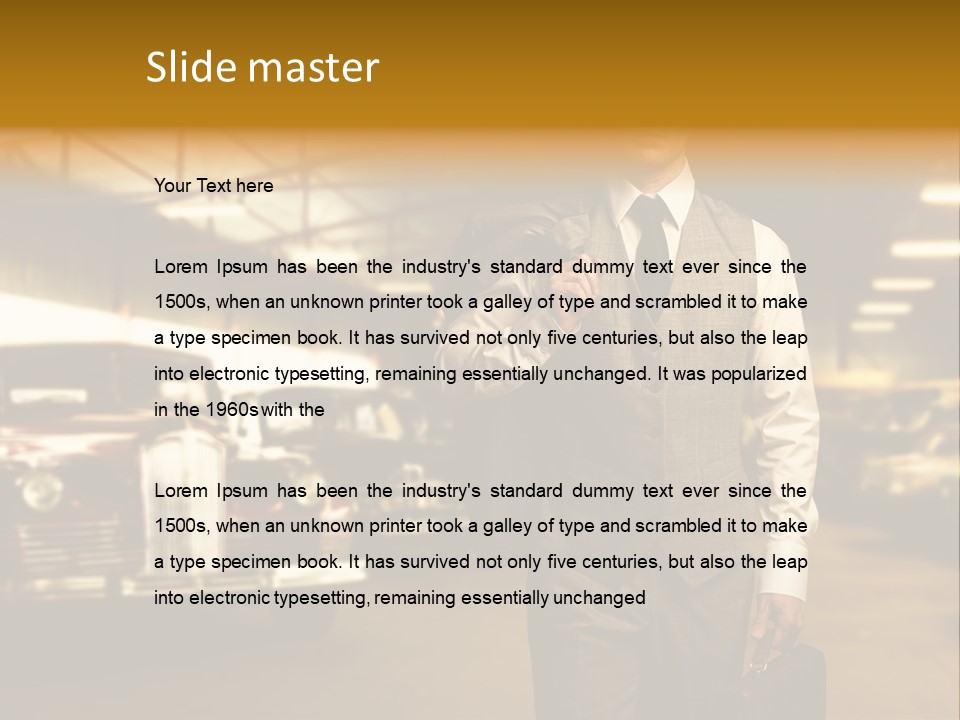 Businessman Boss Successful PowerPoint Template