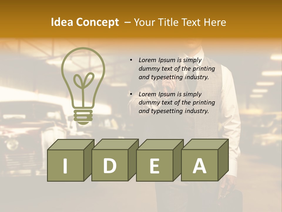 Businessman Boss Successful PowerPoint Template