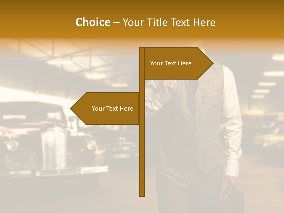 Businessman Boss Successful PowerPoint Template