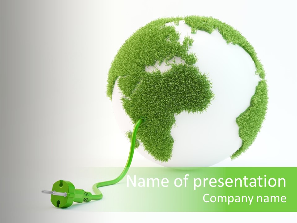 Globe Clean Solar PowerPoint Template