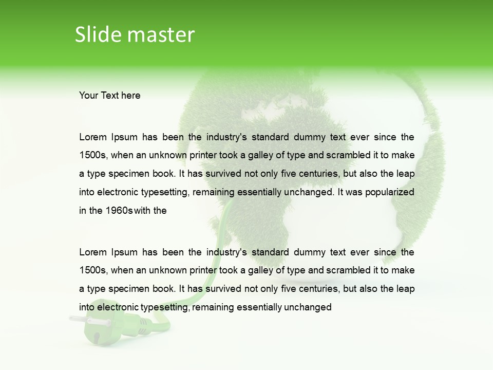 Globe Clean Solar PowerPoint Template