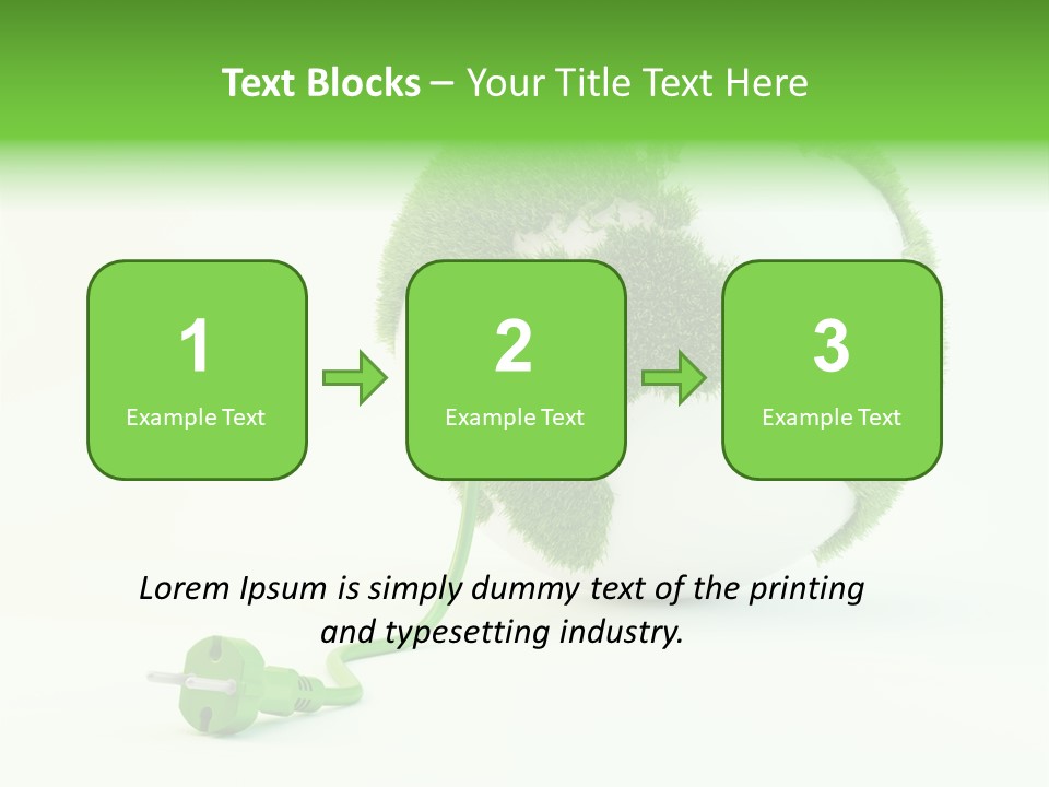 Globe Clean Solar PowerPoint Template