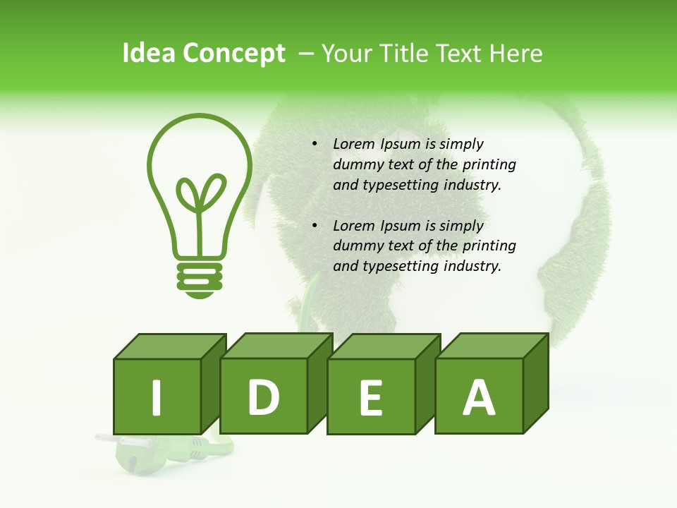 Globe Clean Solar PowerPoint Template