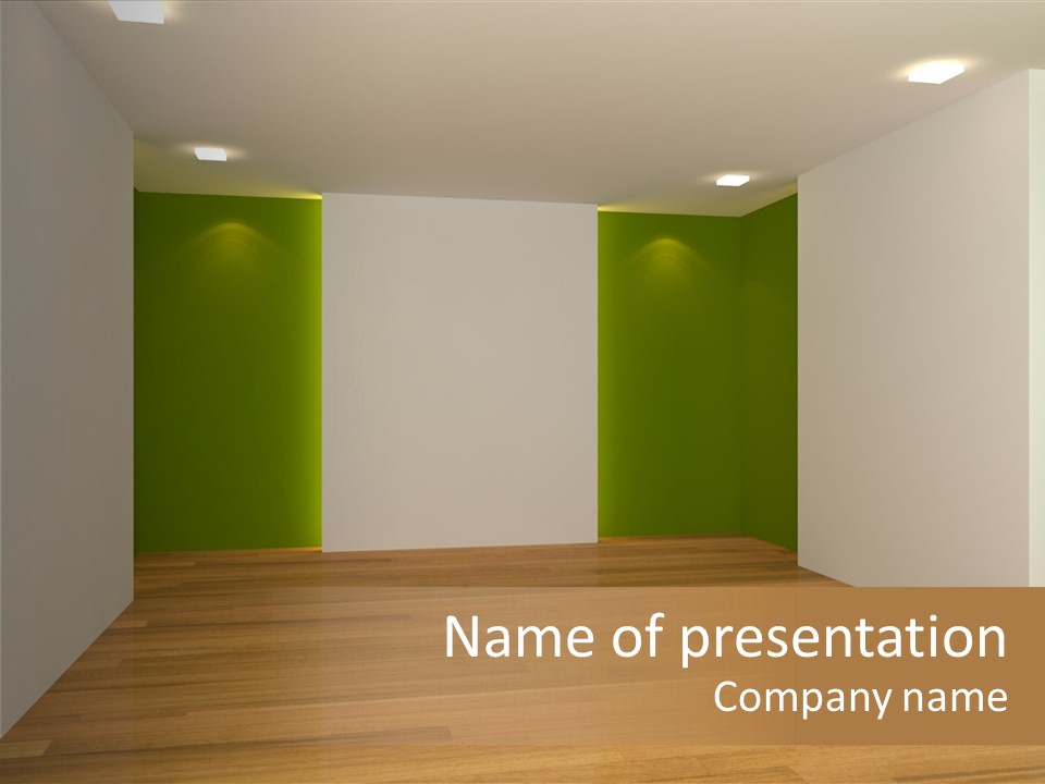 Clean Decorating Living PowerPoint Template