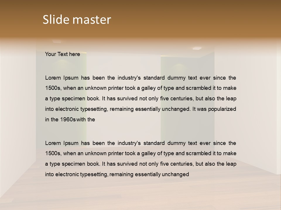 Clean Decorating Living PowerPoint Template