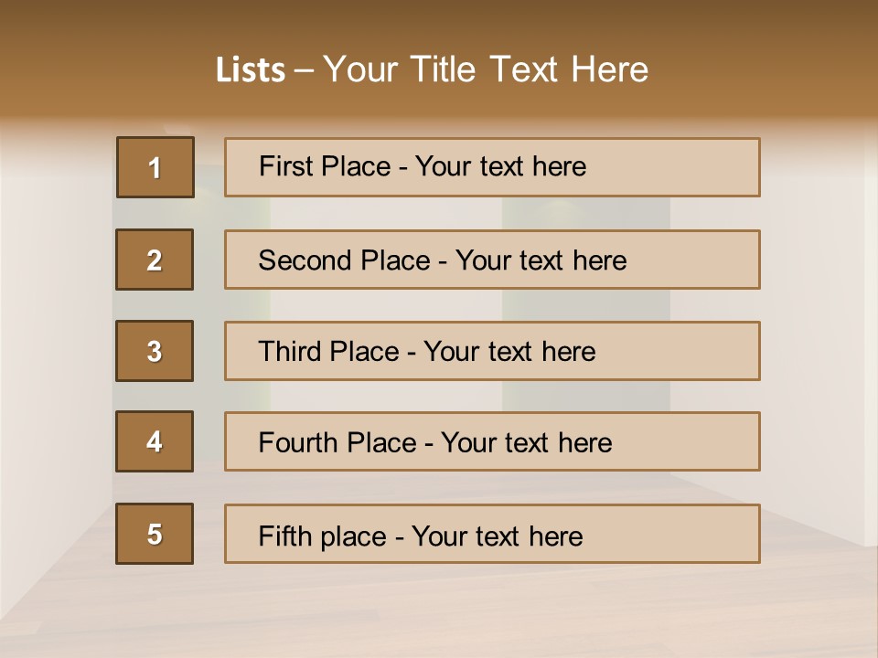 Clean Decorating Living PowerPoint Template