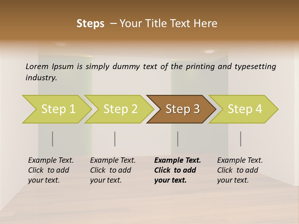 Clean Decorating Living PowerPoint Template