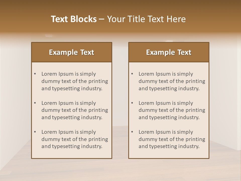 Clean Decorating Living PowerPoint Template
