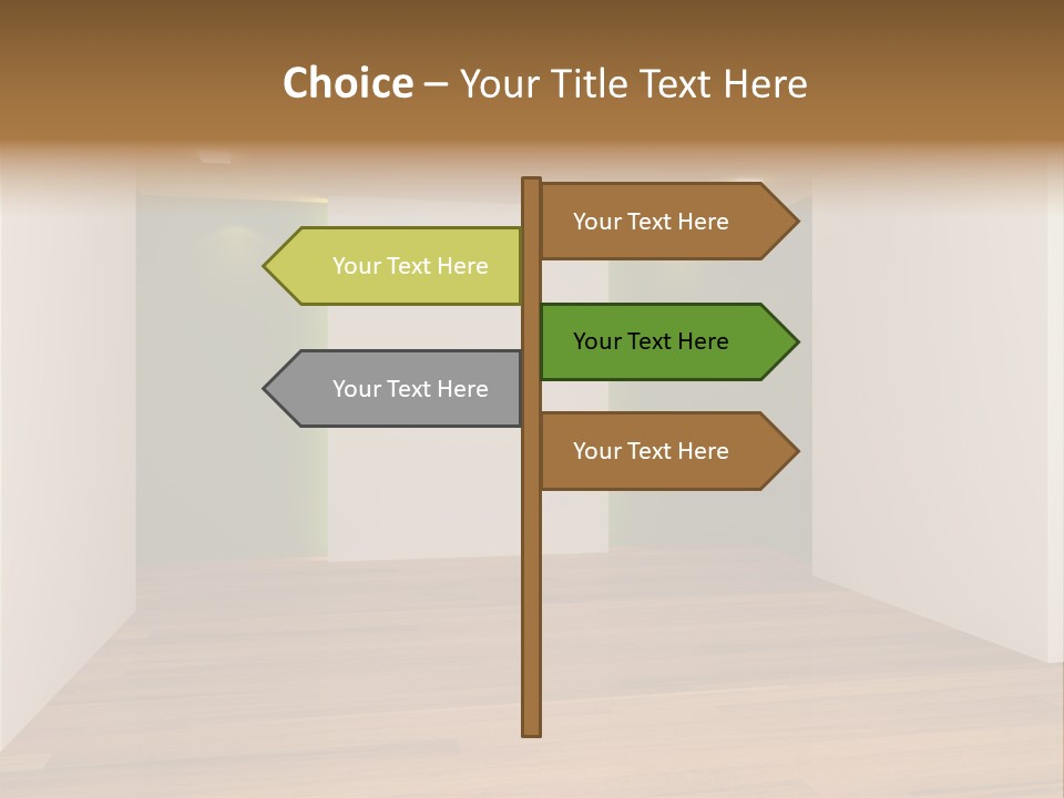 Clean Decorating Living PowerPoint Template