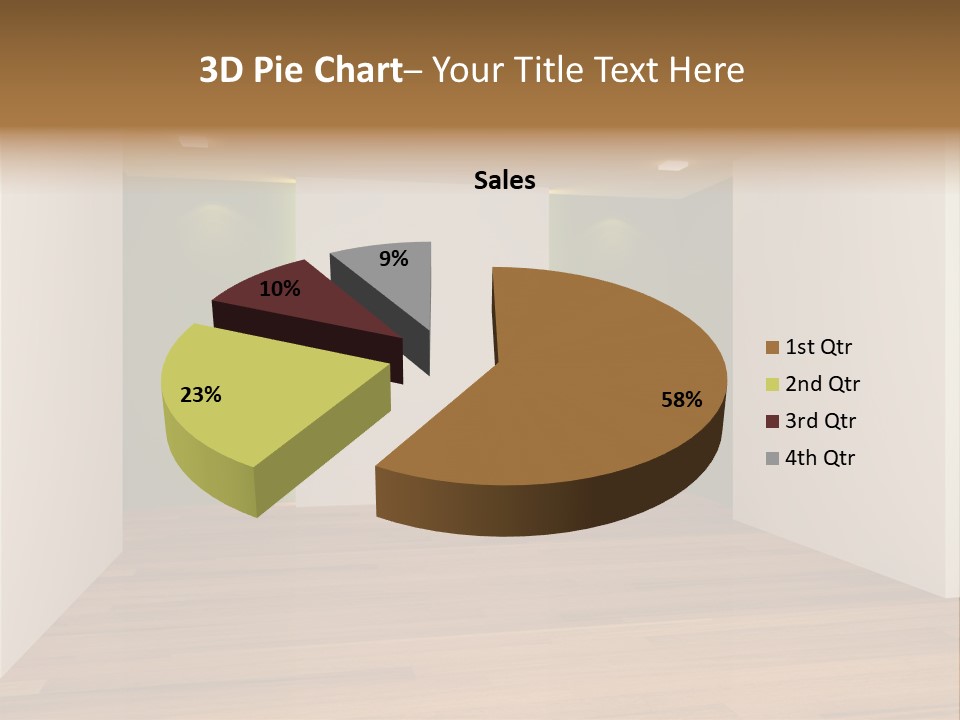 Clean Decorating Living PowerPoint Template