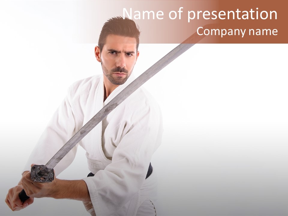 Exercise Sword Honor PowerPoint Template